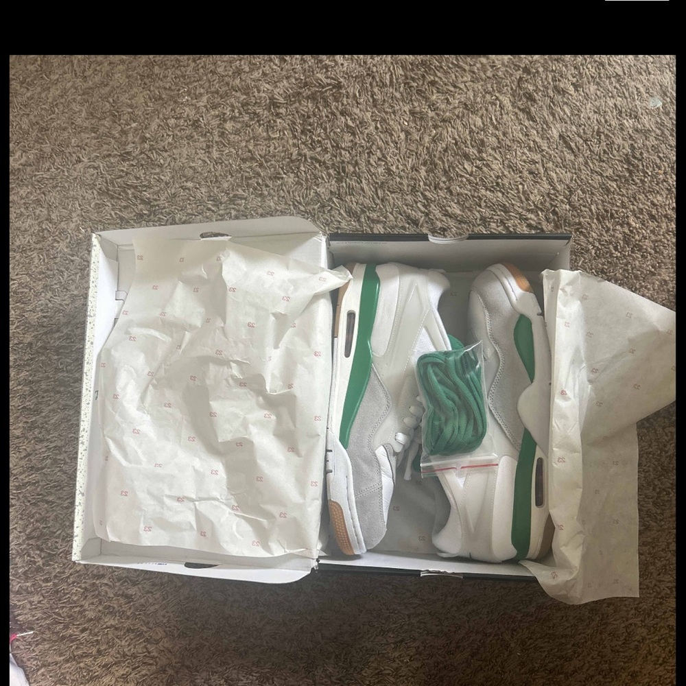 SZ 14/ AIRJORDAN 4 RM 'PINE GREEN' USED / IN BOX - Picture 10 of 10